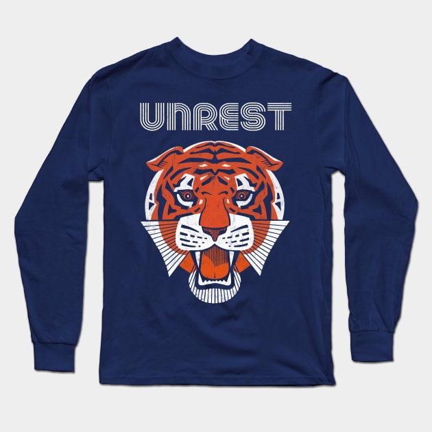 Unrest -------- Original Retro 90s Style Design Long Sleeve T-Shirt by unknown_pleasures